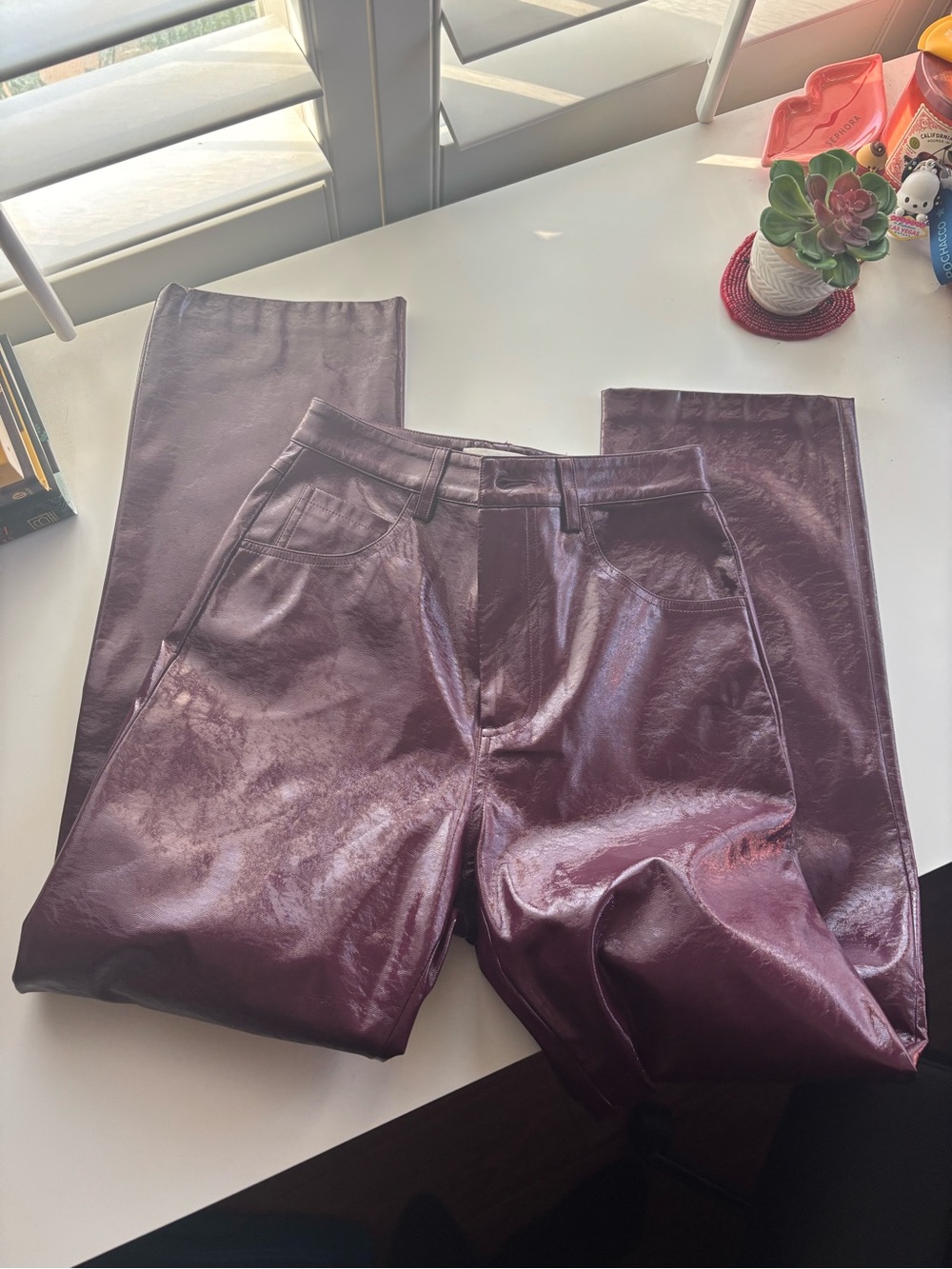 Fleur du Mal Faux Leather Pants Sz 0